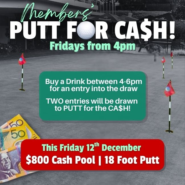 Members’ Putt for CA$H!